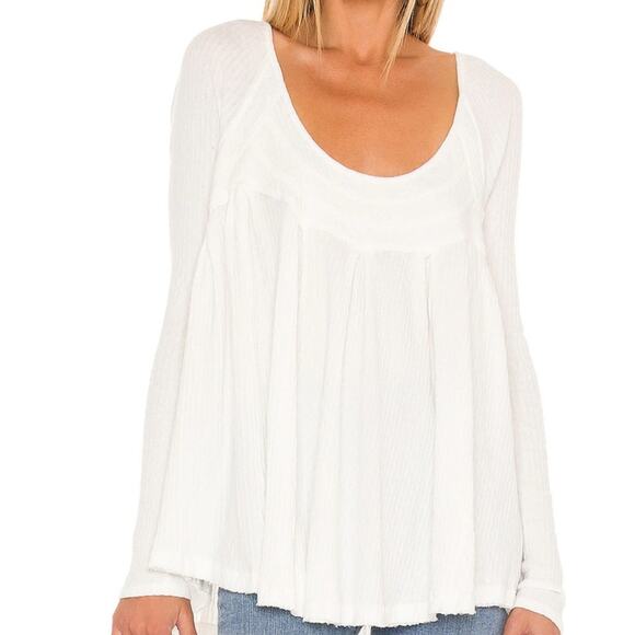 Free People It’s Always You Long Sleeve Oversized Top size XS - Picture 10 of 10